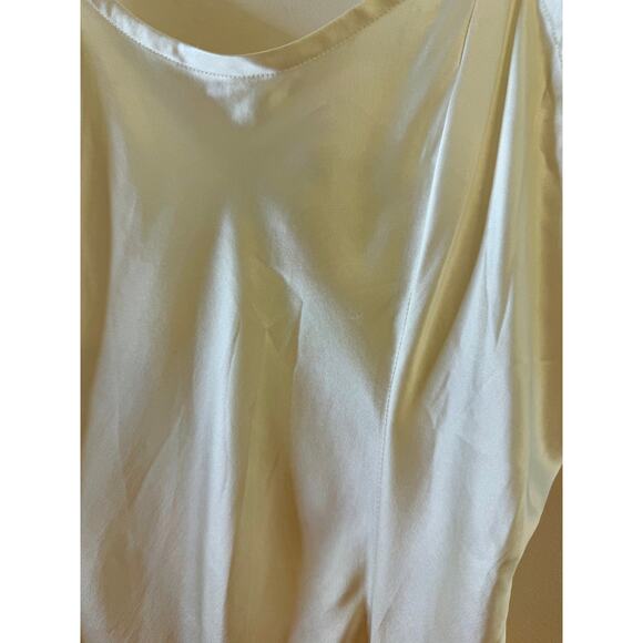 NWT VTG Gold Label Victorias Secret 100% Silk IvorySlip Dress Lingerie Medium - Picture 6 of 8